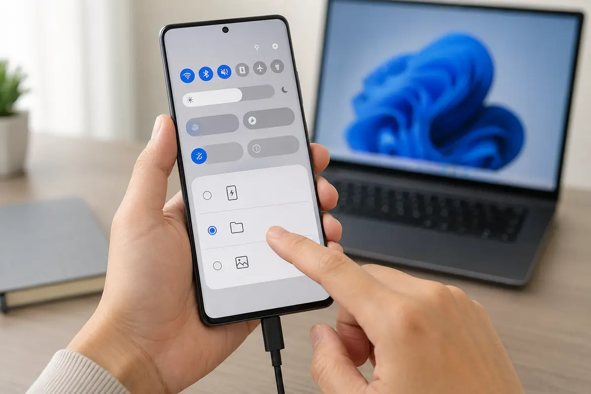갤럭시 USB PC 연결 안됨 파일 전송 모드 선택