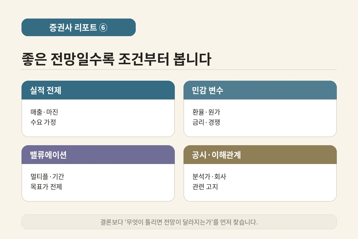 증권사 리포트 리스크 문구 보는 법 4가지 체크포인트