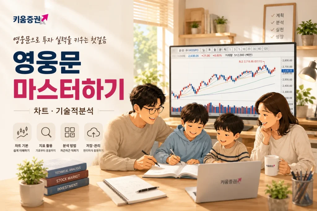 키움증권 영웅문 마스터하기 차트 기술적분석 대표 이미지
